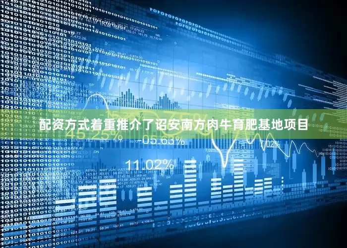 配资方式着重推介了诏安南方肉牛育肥基地项目